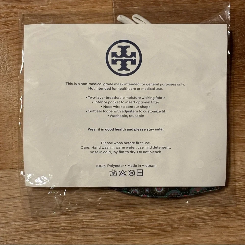 NEW GIFT Dental Med Preppy Tory Burch assistant mask “T Logo”FaceMask *2 for 20*